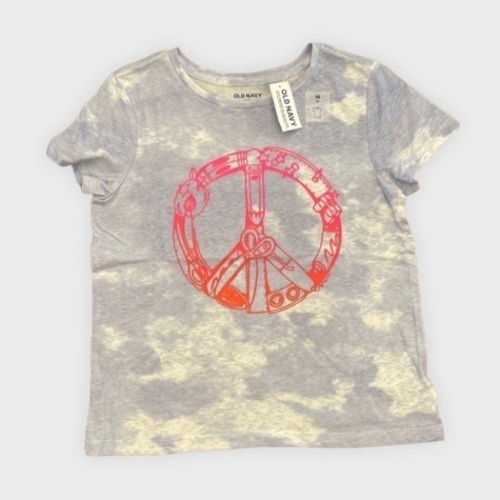 Tie dye peace shirt- 218